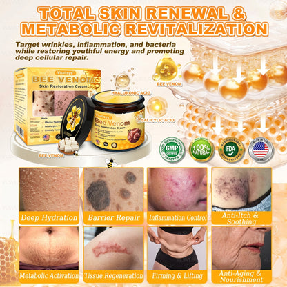🔥 DERNIER JOUR – 80 % DE RÉDUCTION 🔥Crème Réparatrice pour la Peau au Venin d’Abeille Aeehfeng®